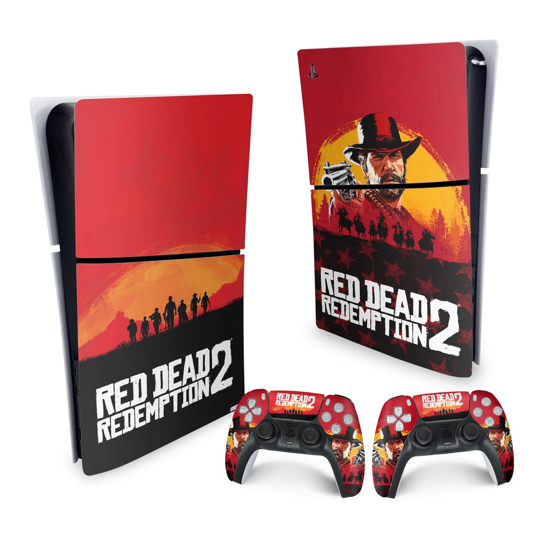 Skin Anti-Rage PS5 Slim Vertical - Red Dead Redemption 2 - Pop Arte Skins - foto 4
