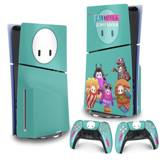 Skin Anti-Rage PS5 Slim Vertical - Fall Guys