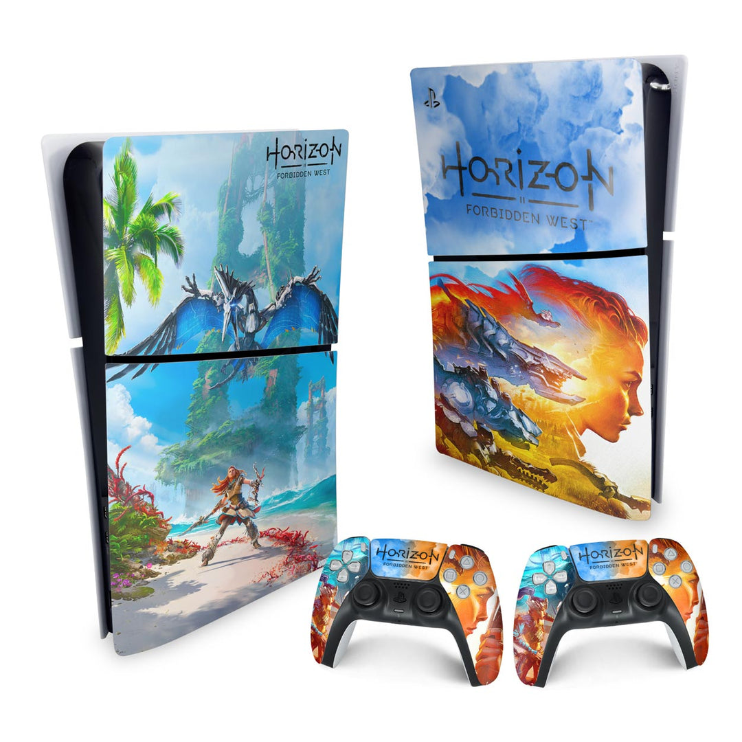 Skin Anti-Rage PS5 Slim Vertical - Horizon Forbidden West - Pop Arte Skins - foto 4