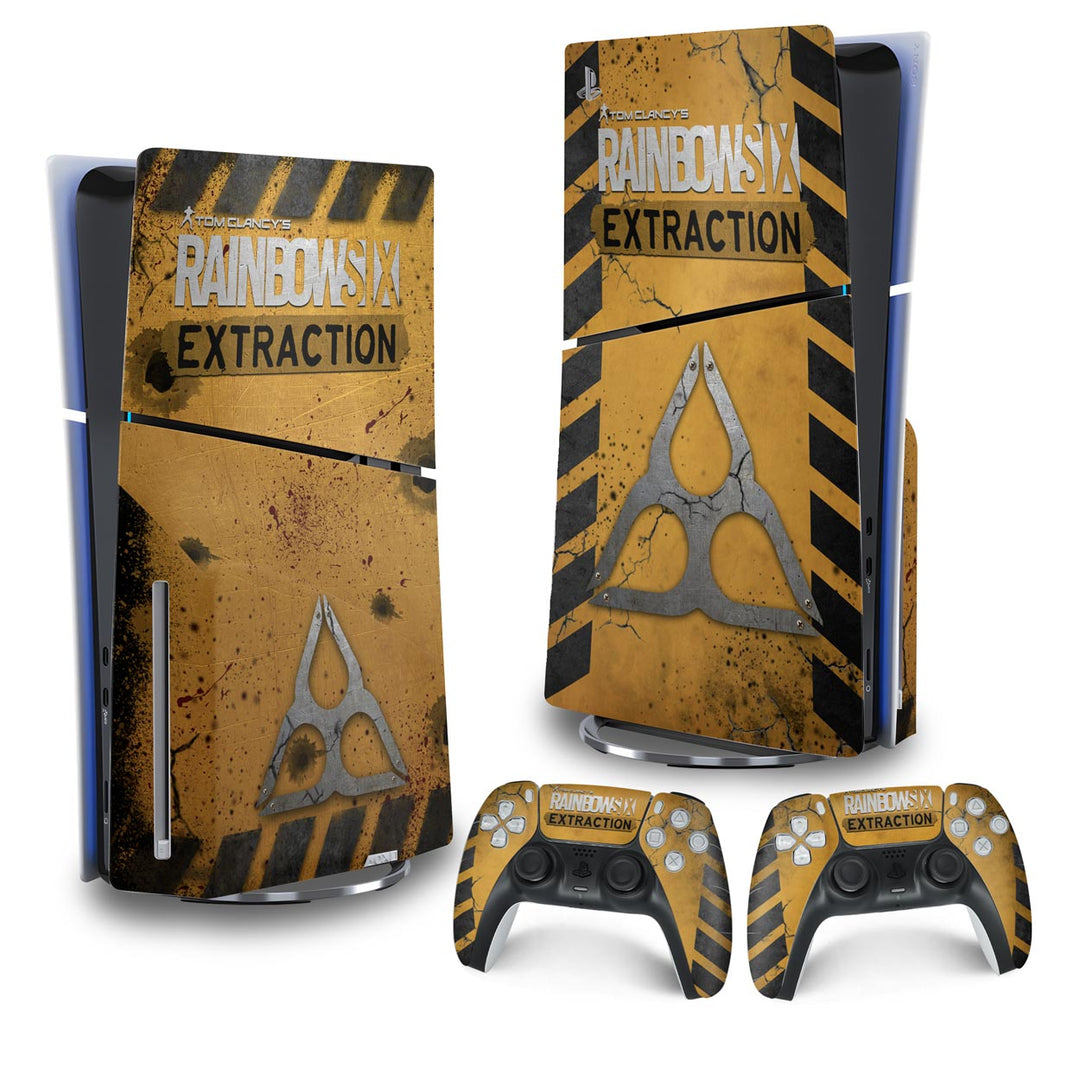 Skin Anti-Rage PS5 Slim Vertical - Tom Clancy's Rainbow Six Siege Extraction - Pop Arte Skins