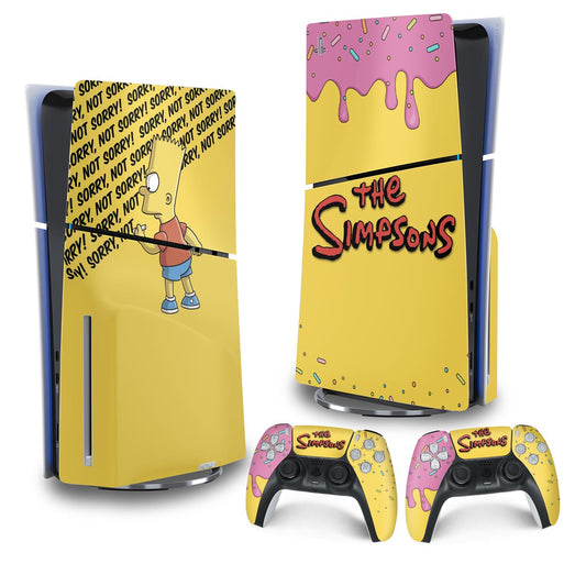 Skin Anti-Rage PS5 Slim Vertical - The Simpsons