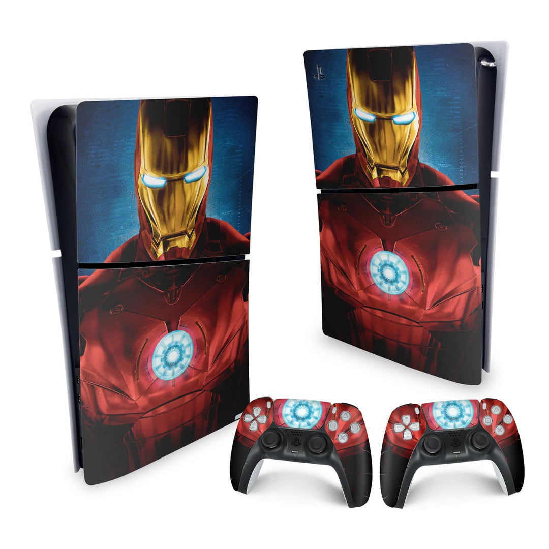 Skin Anti-Rage PS5 Slim Vertical - Iron Man Homem De Ferro - Pop Arte Skins - foto 4