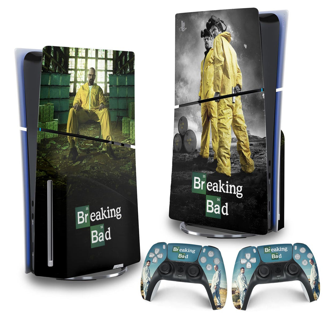 Skin Anti-Rage PS5 Slim Vertical - Breaking Bad - Pop Arte Skins