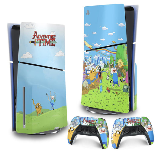 Skin Anti-Rage PS5 Slim Vertical - Hora de Aventura
