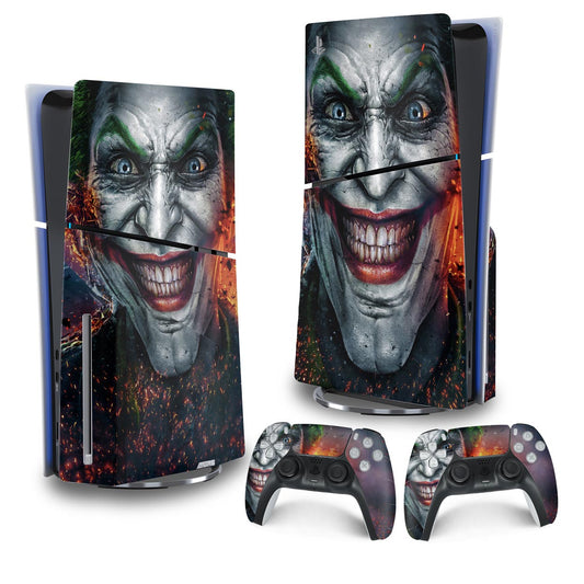 Skin Anti-Rage PS5 Slim Vertical - Coringa Joker
