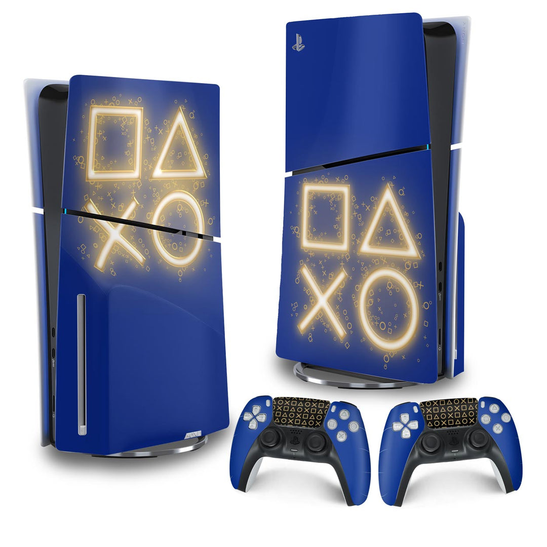 Skin Anti-Rage PS5 Slim Vertical - Days Of Play Edição Limitada - Pop Arte Skins