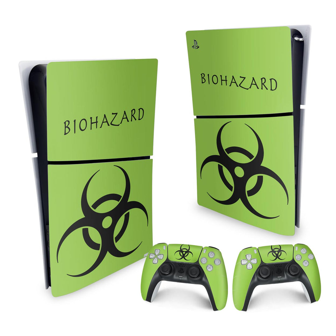 Skin Anti-Rage PS5 Slim Vertical - Biohazard Radioativo - Pop Arte Skins - foto 4