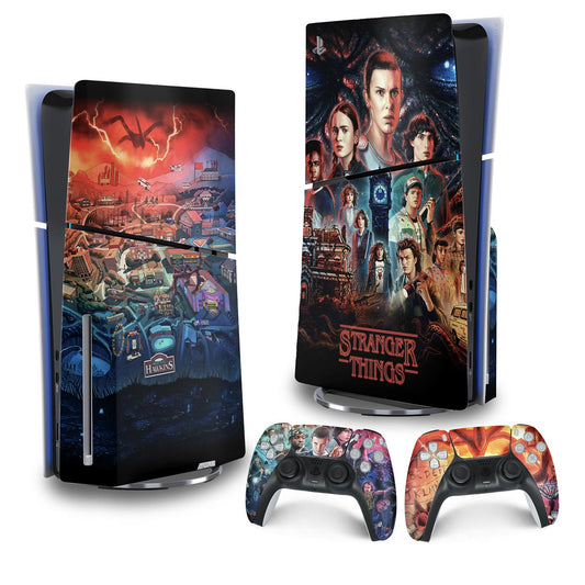 Skin Anti-Rage PS5 Slim Vertical - Stranger Things