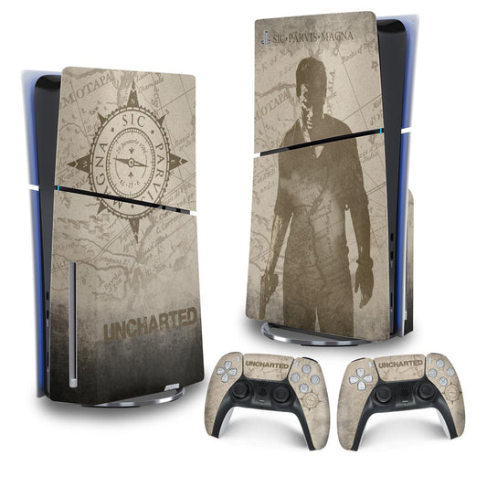 Skin Anti-Rage PS5 Slim Vertical - Uncharted