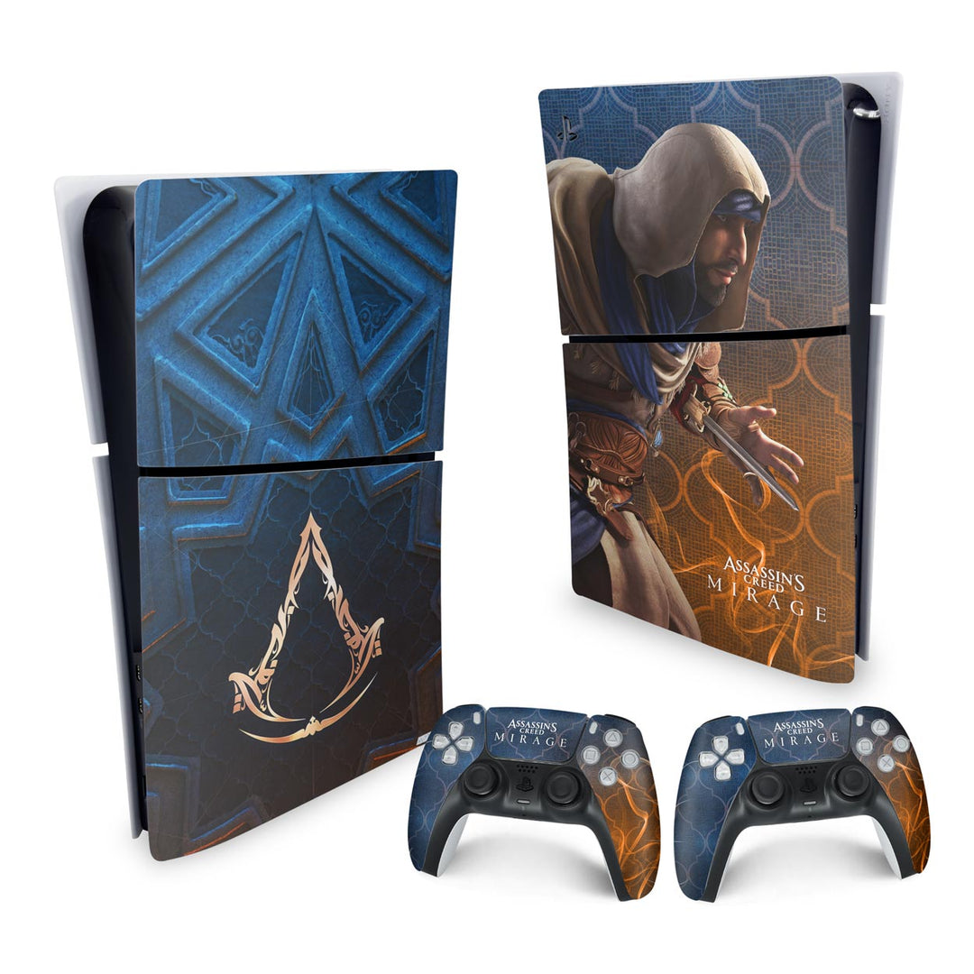 Skin Anti-Rage PS5 Slim Vertical - Assassin's Creed Mirage - Pop Arte Skins - foto 4