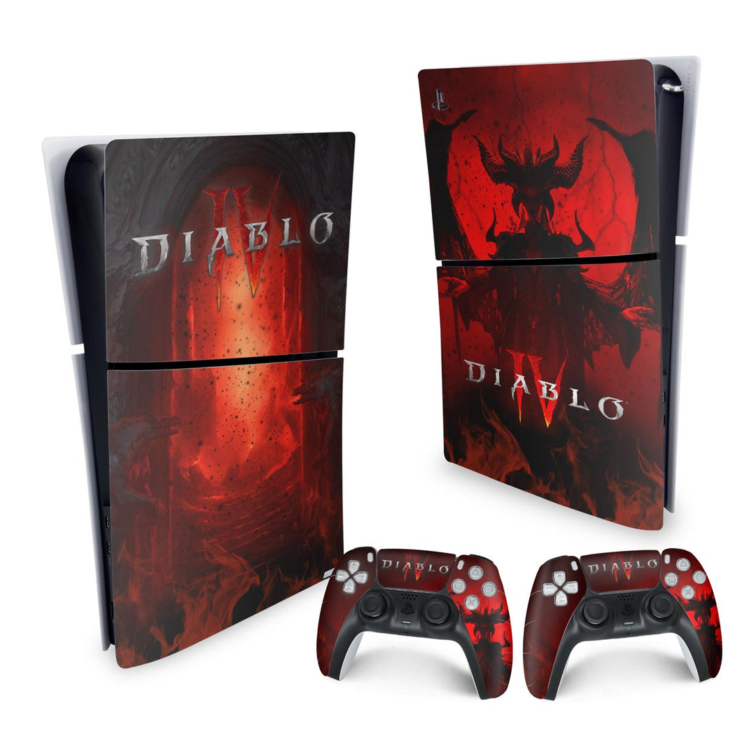Skin Anti-Rage PS5 Slim Vertical - Diablo IV 4 - Pop Arte Skins - foto 4