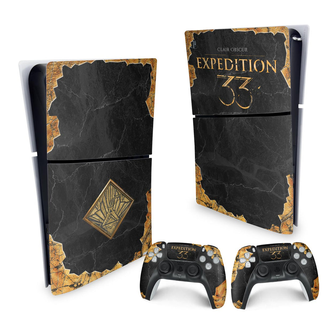 Skin Anti-Rage PS5 Slim Vertical - Clair Obscur: Expedition 33 - Pop Arte Skins - foto 4