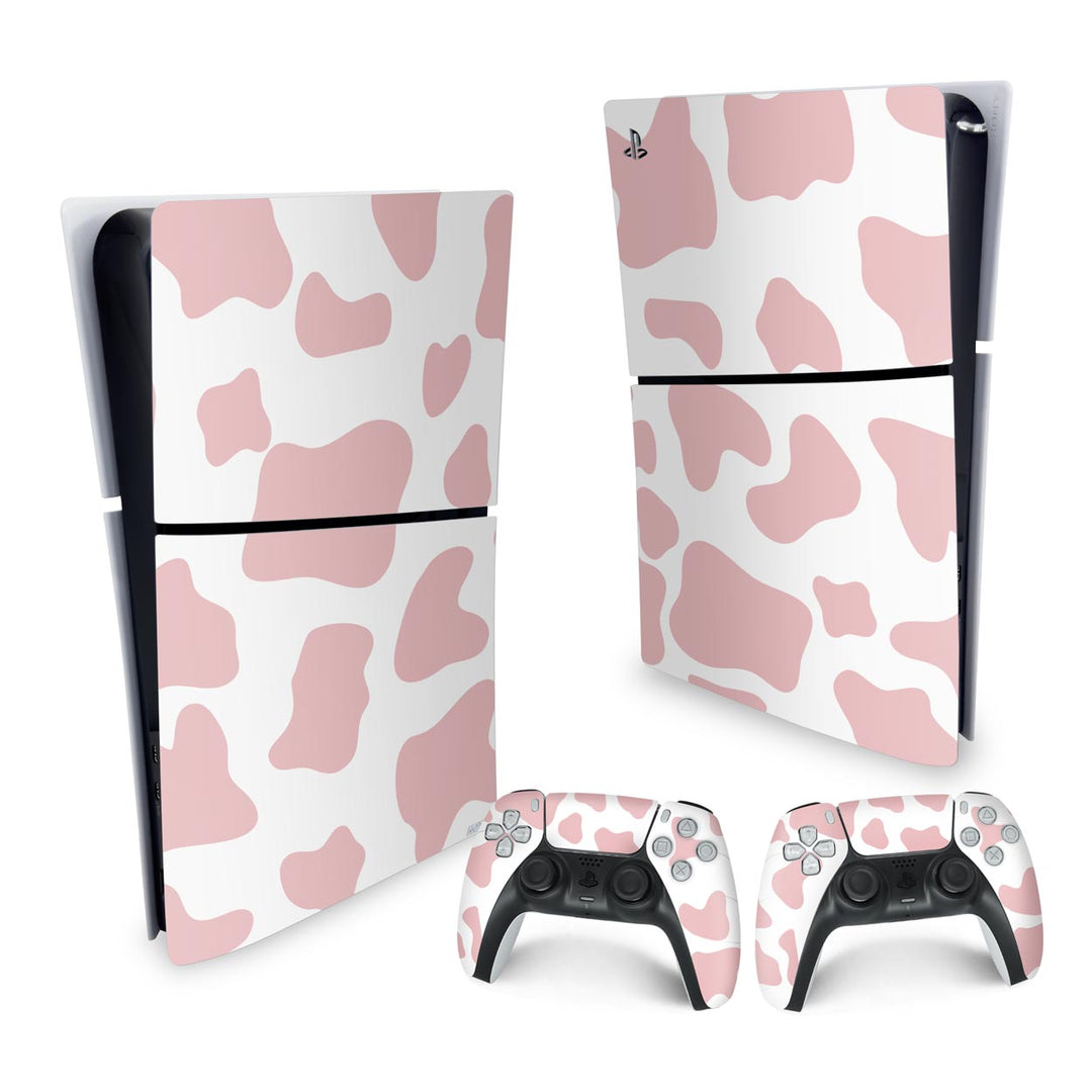 Skin Anti-Rage PS5 Slim Vertical - Vaquinha Rosa - Pop Arte Skins - foto 4