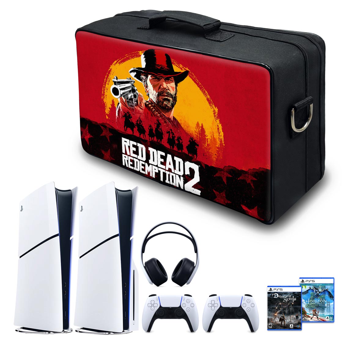 Bolsa PS5 Slim Mochila Transporte Playstation 5 Slim Bag - Red Dead Redemption 2