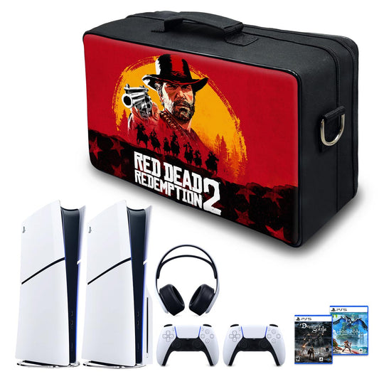 Bolsa PS5 Slim Mochila Transporte Playstation 5 Slim Bag - Red Dead Redemption 2