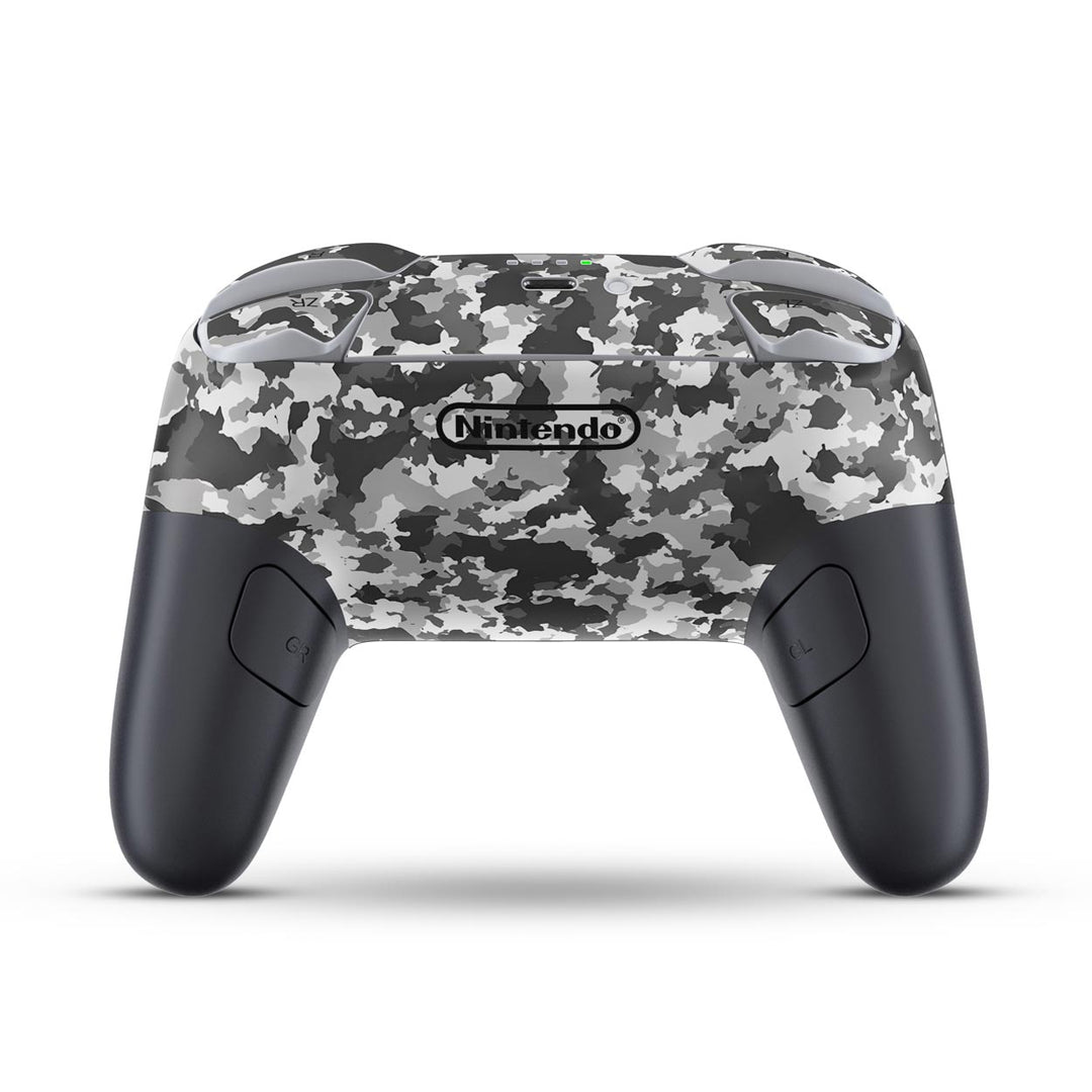 Skin Anti-Rage Nintendo Switch 2 Pro Controle - Camuflada Cinza - Pop Arte Skins - foto 5