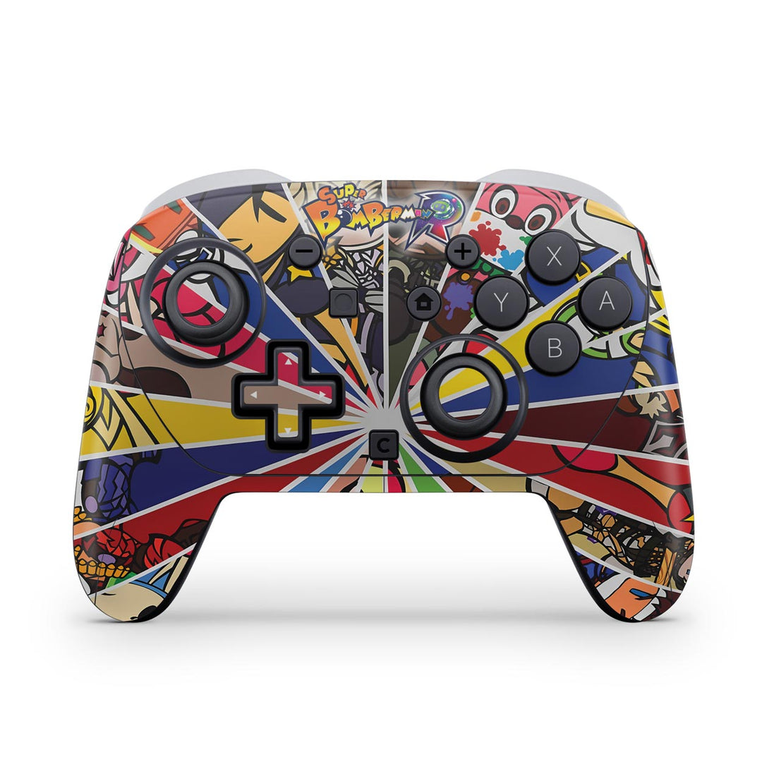 Skin Anti-Rage Nintendo Switch 2 Pro Controle - Bomberman