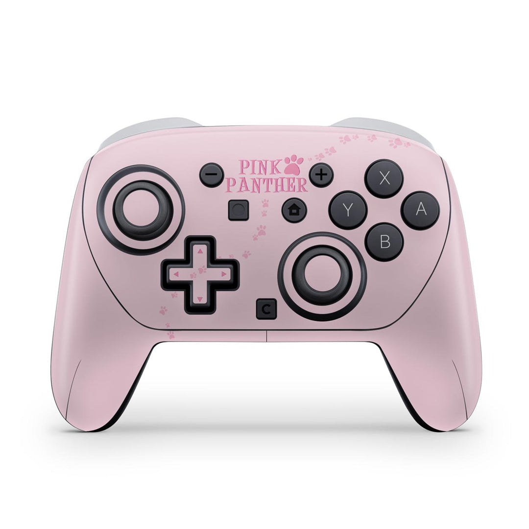 Skin Anti-Rage Nintendo Switch 2 Pro Controle - Pantera Cor de Rosa