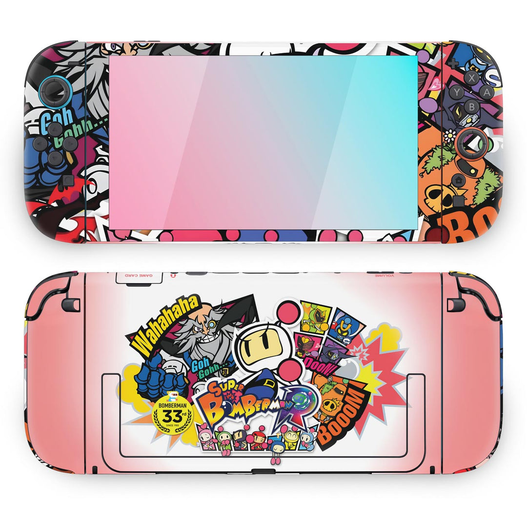 Skin Anti-Rage Nintendo Switch 2 - Bomberman - Pop Arte Skins - foto 2