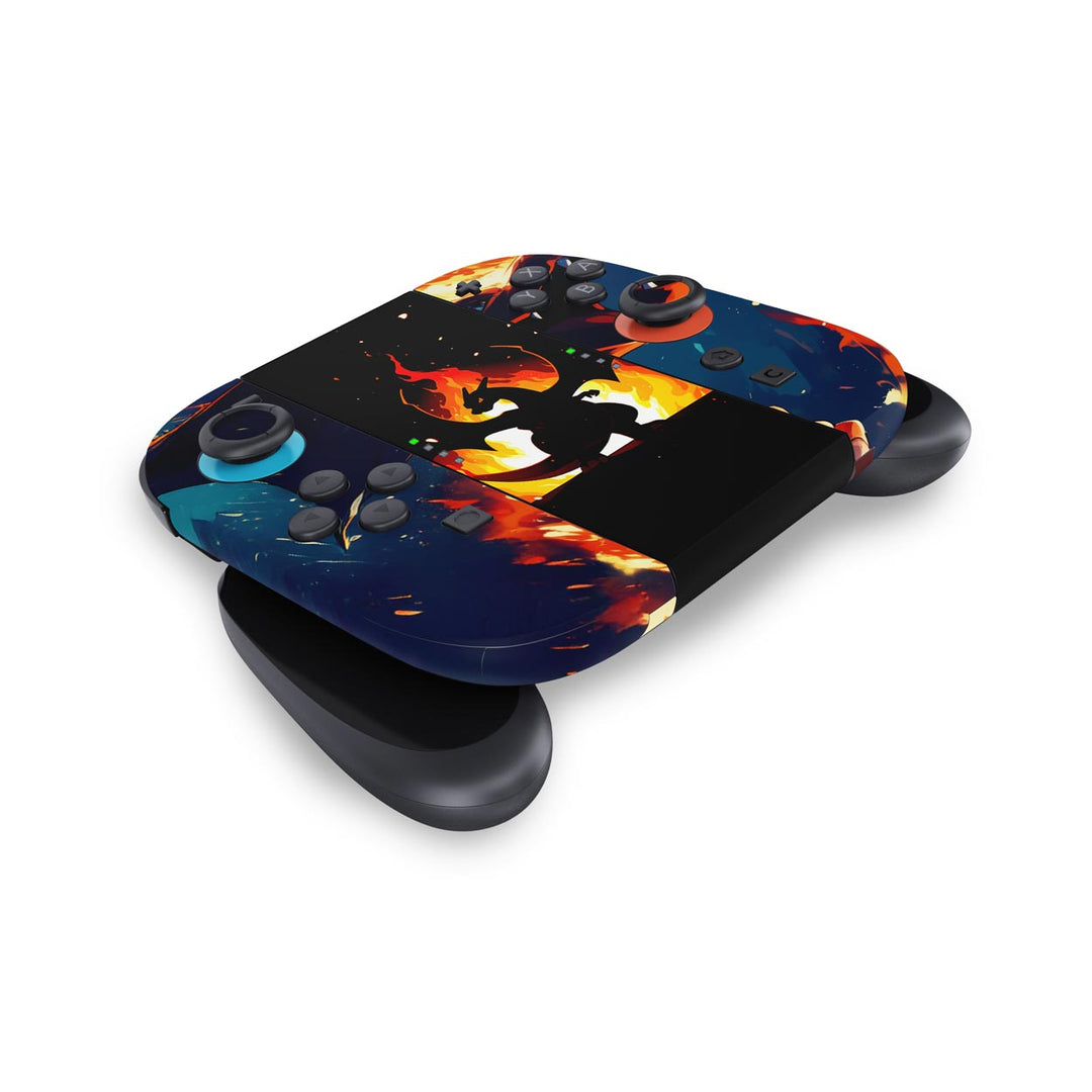 Skin Anti-Rage Nintendo Switch 2 - Chamas de Charizard - Pop Arte Skins - foto 5