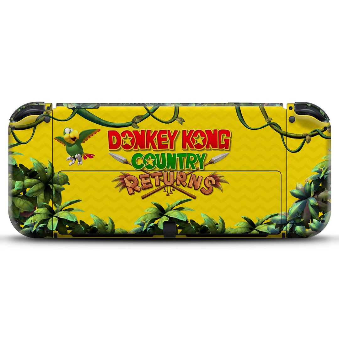 KIT Capa Anti Poeira e Skin Anti-Rage Nintendo Switch 1 Oled - Donkey Kong Country Returns - Pop Arte Skins - foto 4