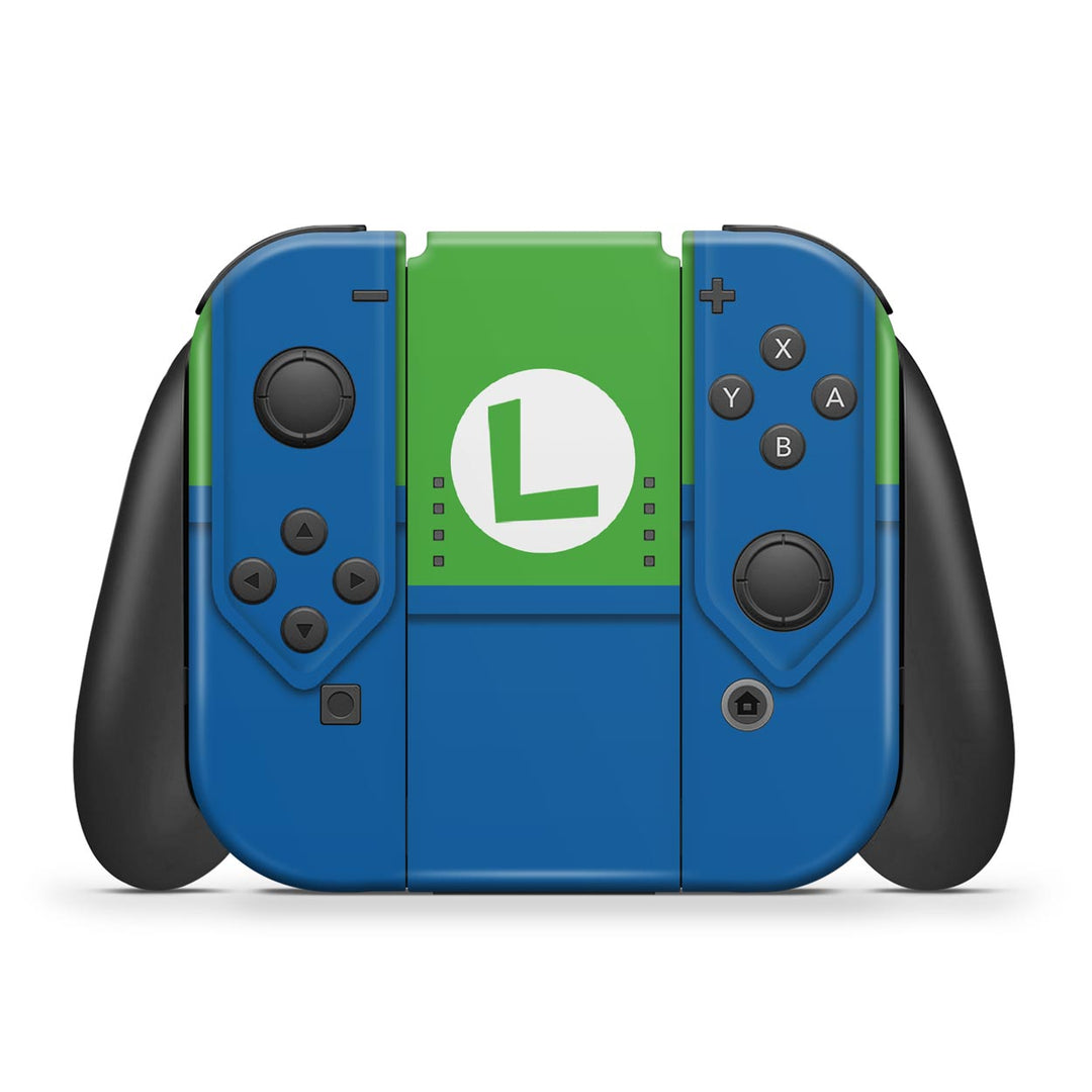 Skin Anti-Rage Nintendo Switch 1 Oled - Luigi Verde Mania - Pop Arte Skins - foto 3