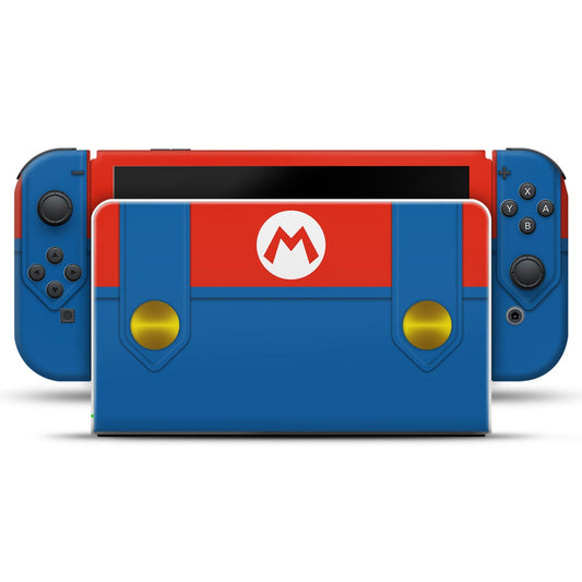 Nintendo Switch Oled Skin - Mario Vermelho Mania