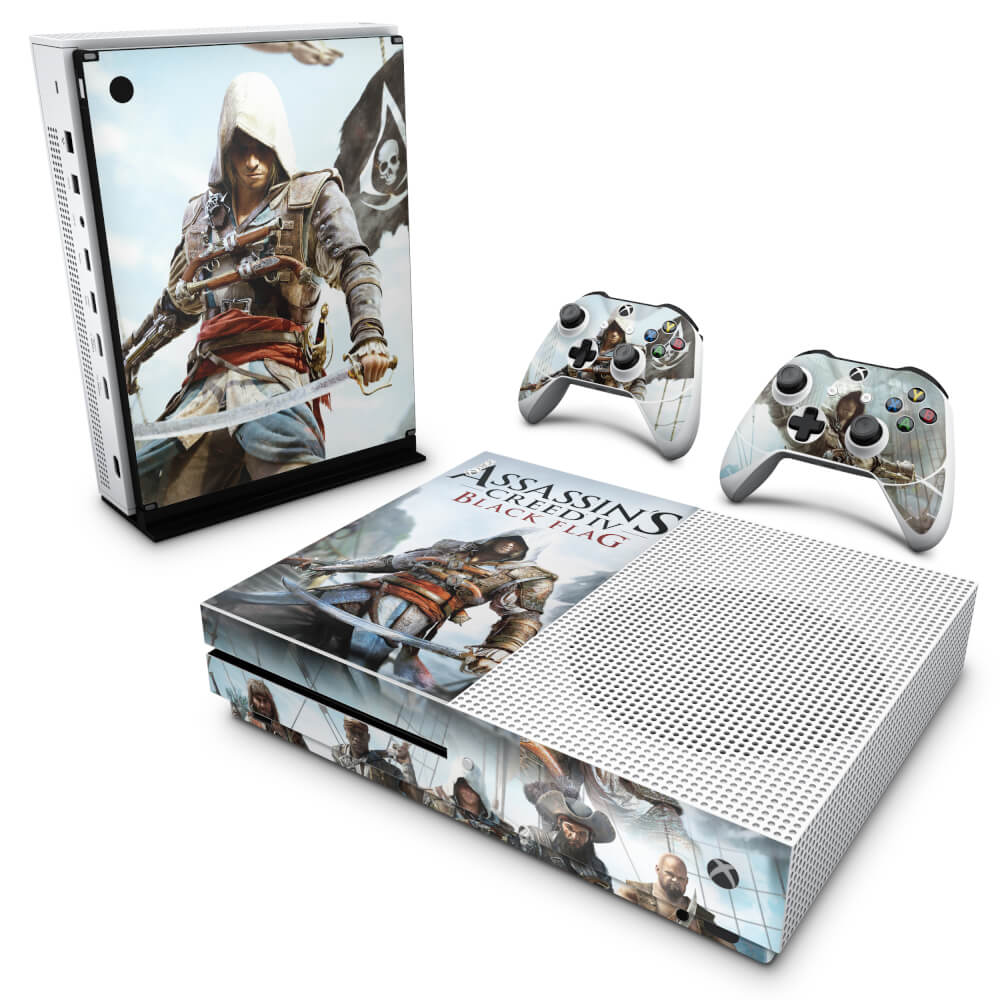 Skin Anti-rage Xbox One Slim - Assassins Creed Black Flag