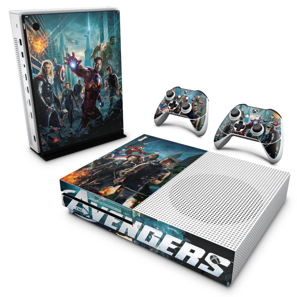 Skin Anti-rage Xbox One Slim - The Avengers - Os Vingadores