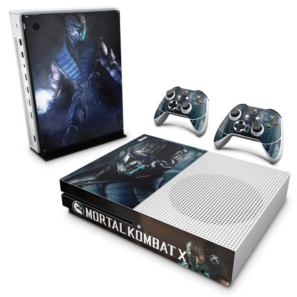 Skin Anti-rage Xbox One Slim - Mortal Kombat X - Subzero