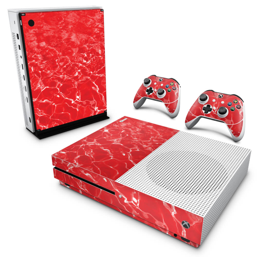 Skin Anti-rage Xbox One Slim - Aquático Água Vermelha
