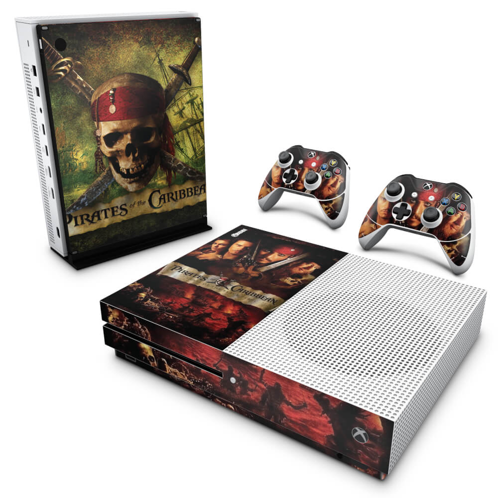 Skin Anti-rage Xbox One Slim - Piratas do Caribe
