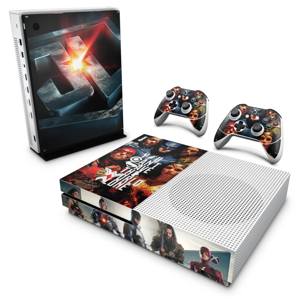 Skin Anti-rage Xbox One Slim - Liga da Justiça