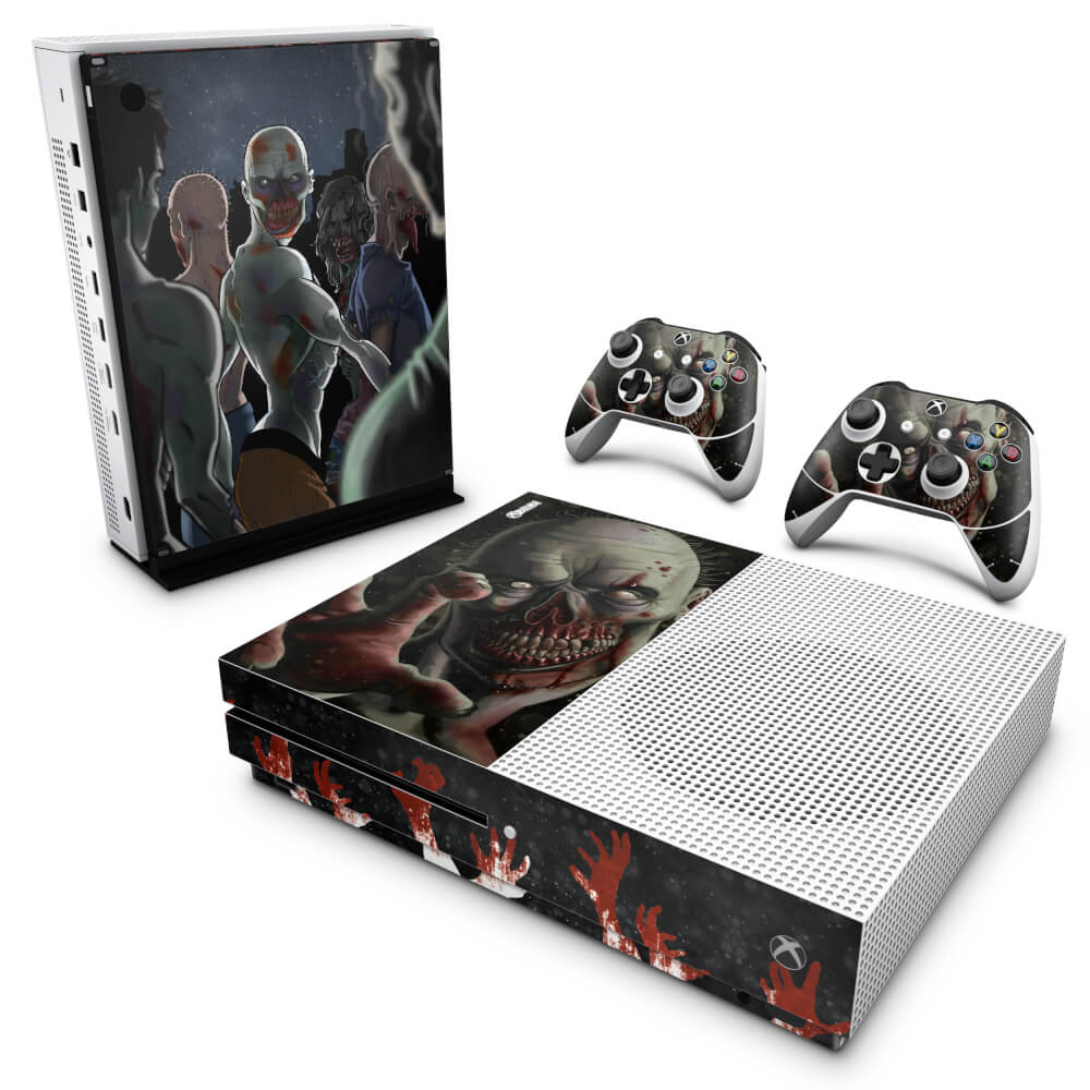 Skin Anti-rage Xbox One Slim - Zombie Zumbi The Walking