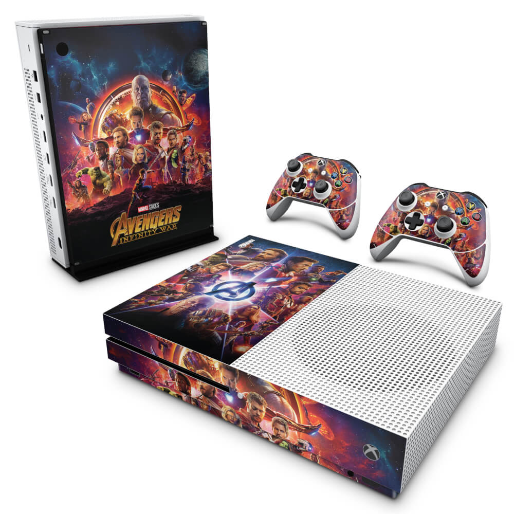 Skin Anti-rage Xbox One Slim - Os Vingadores: Guerra Infinita