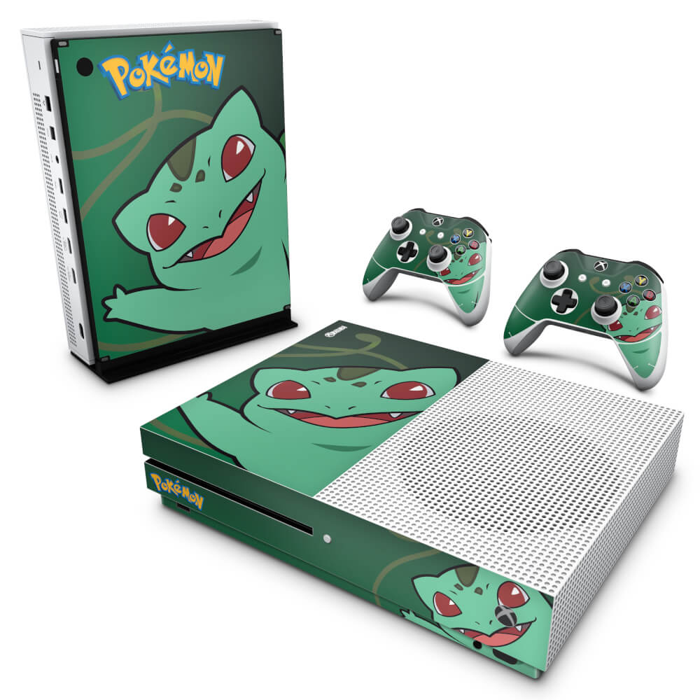 Skin Anti-rage Xbox One Slim - Pokemon Bulbasaur