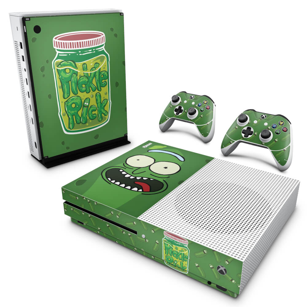 Skin Anti-rage Xbox One Slim - Pickle Rick and Morty