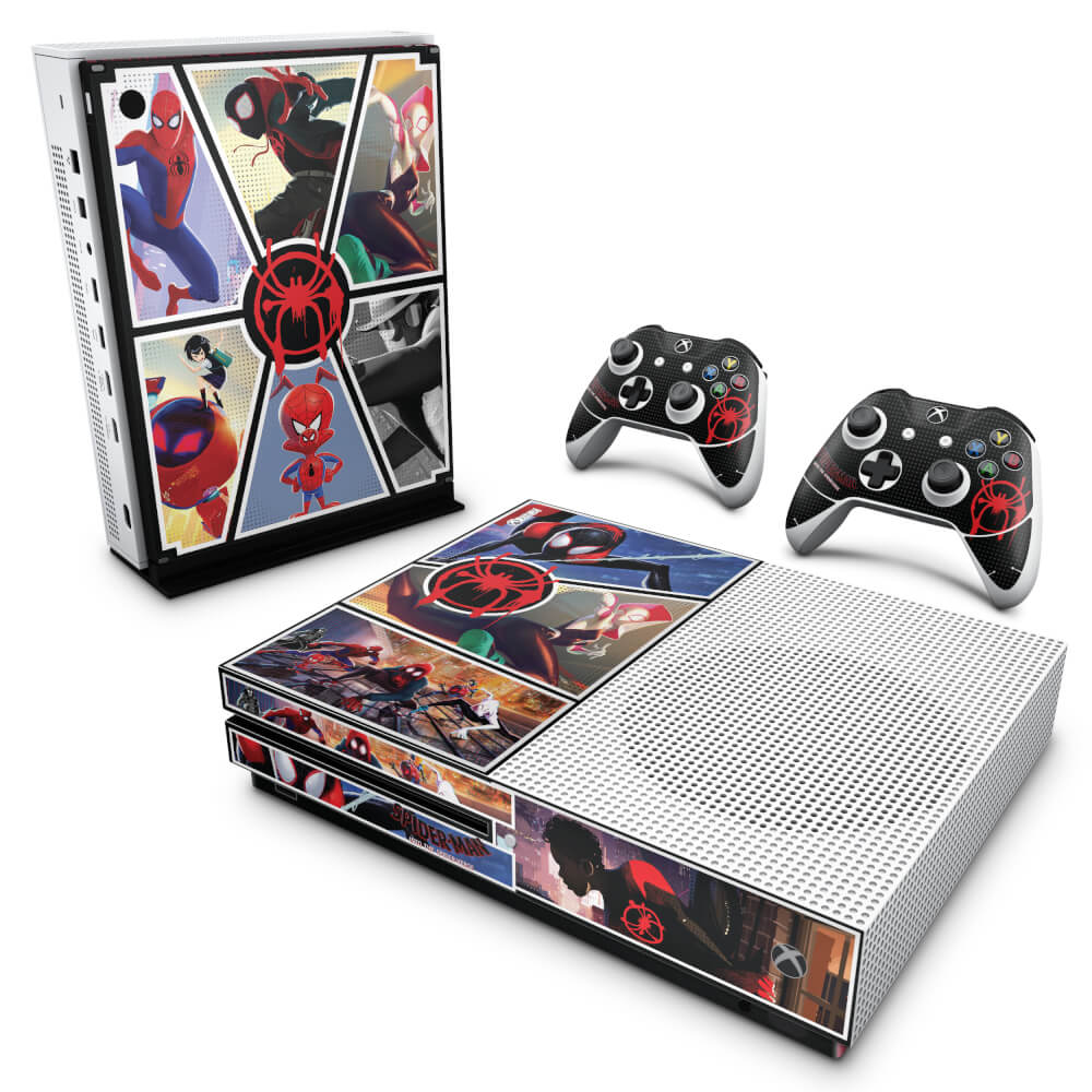 Skin Anti-rage Xbox One Slim - Homem-Aranha no Aranhaverso