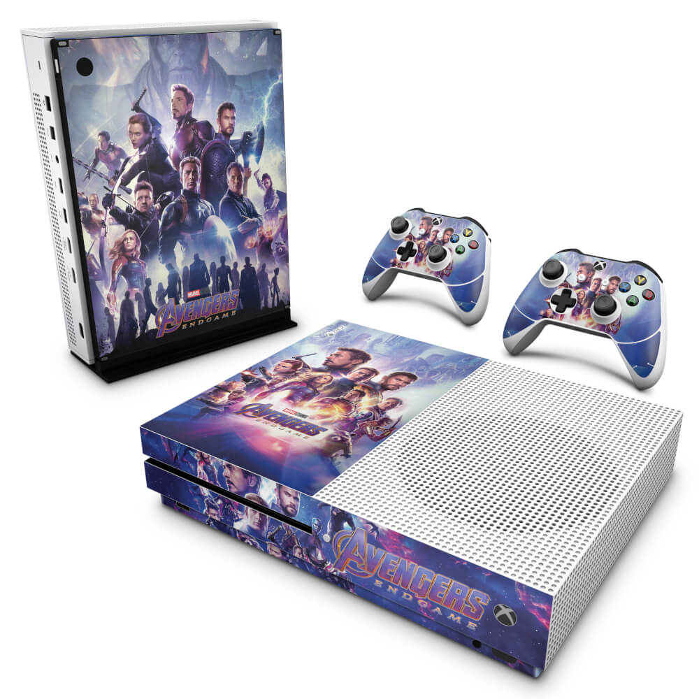 Skin Anti-rage Xbox One Slim - Vingadores Ultimato Endgame