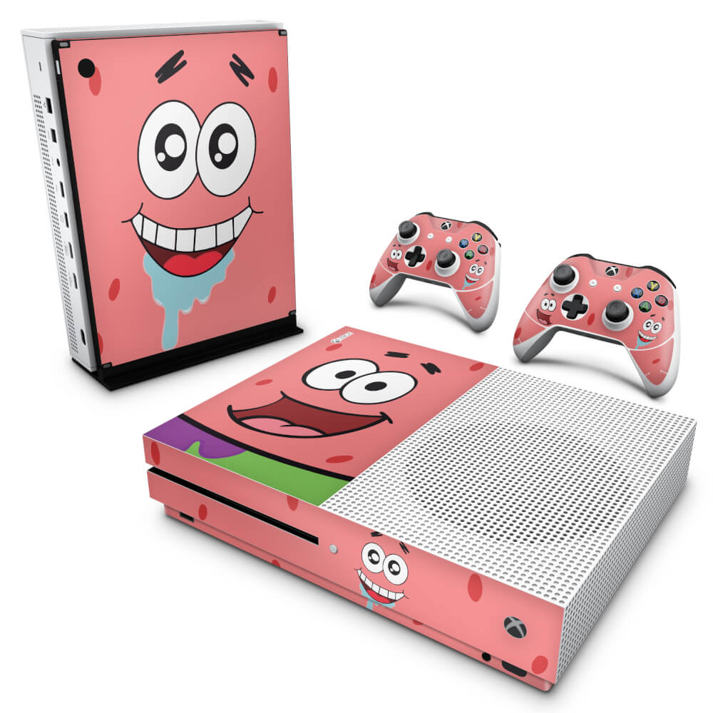 Skin Anti-rage Xbox One Slim - Patrick Bob Esponja