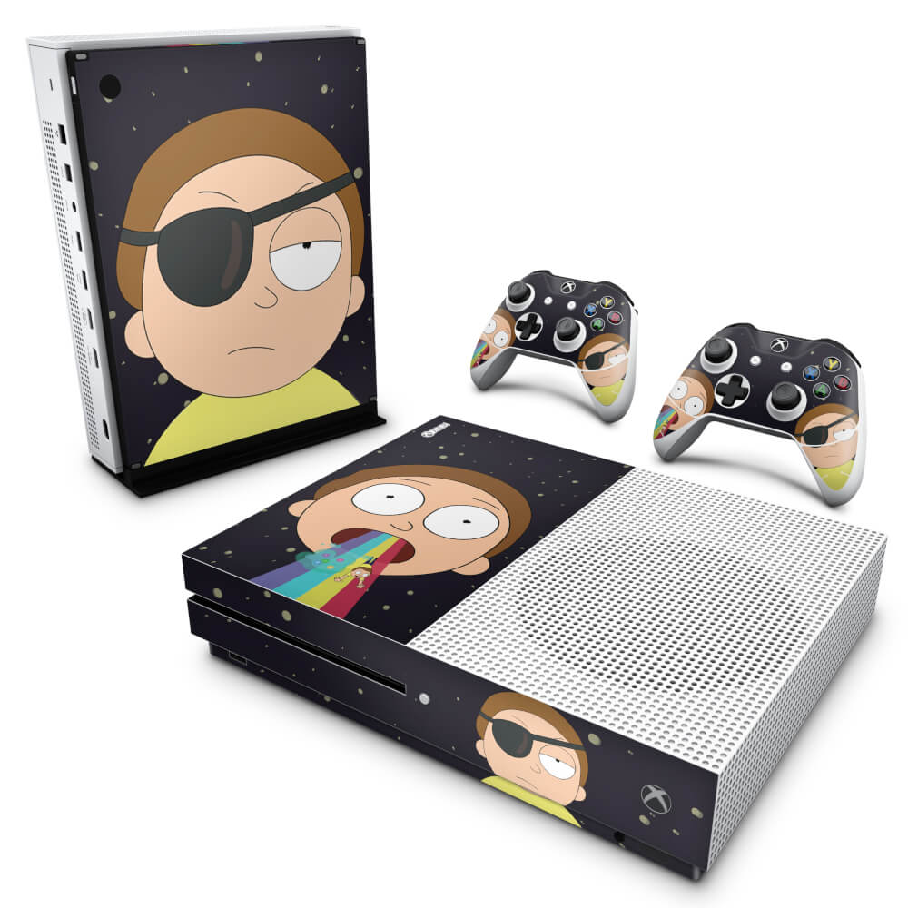 Skin Anti-rage Xbox One Slim - Morty Rick and Morty