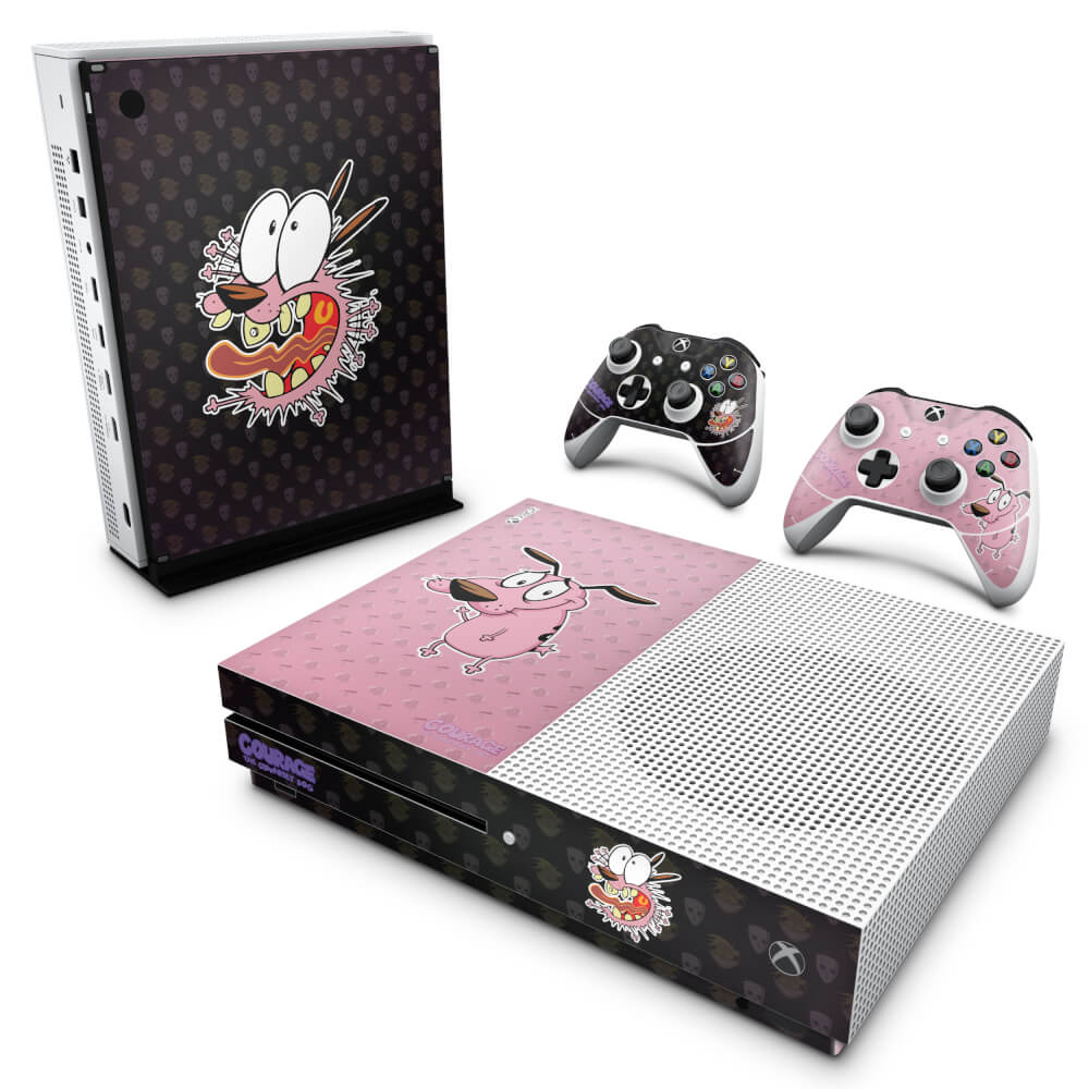 Skin Anti-rage Xbox One Slim - Coragem: O cão covarde