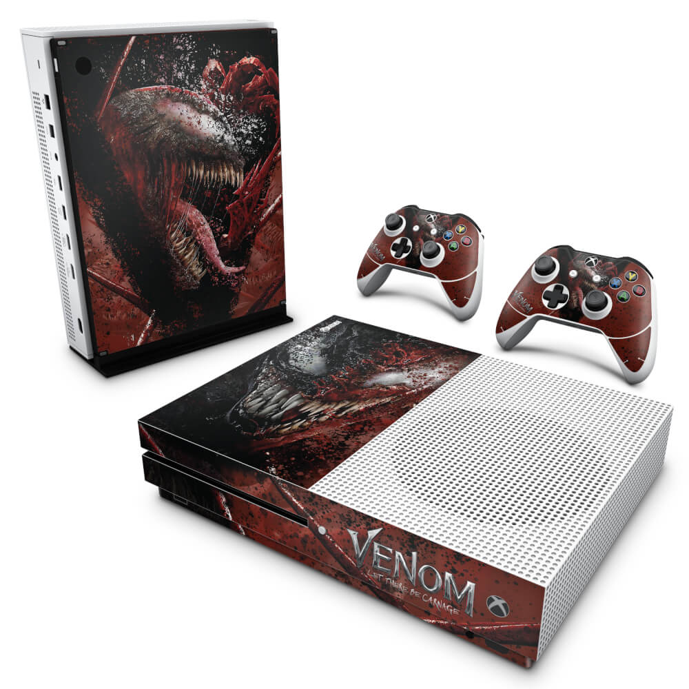 Skin Anti-rage Xbox One Slim - Venom Tempo de Carnificina