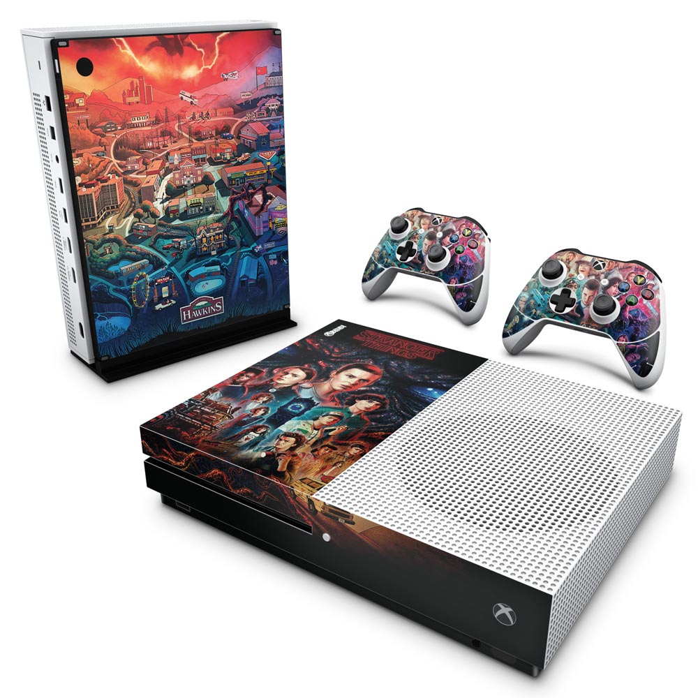 Skin Anti-rage Xbox One Slim - Stranger Things
