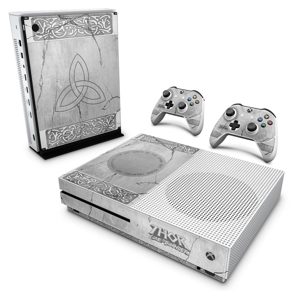 Skin Anti-rage Xbox One Slim - Mjolnir Thor Amor e Trovão
