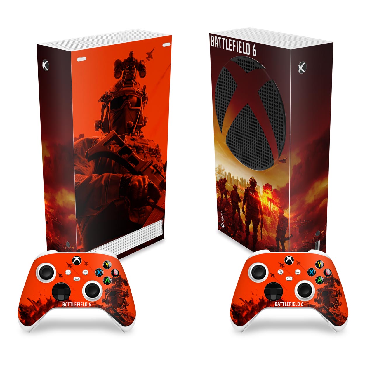 Skin Anti-Rage Xbox Series S Vertical - Battlefield 6