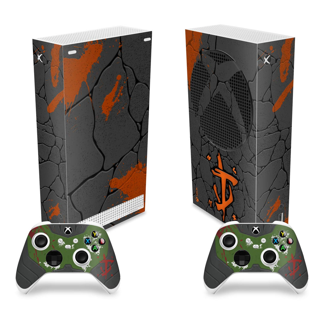 Skin Anti-Rage Xbox Series S Vertical - Doom: The Dark Ages - Pop Arte Skins
