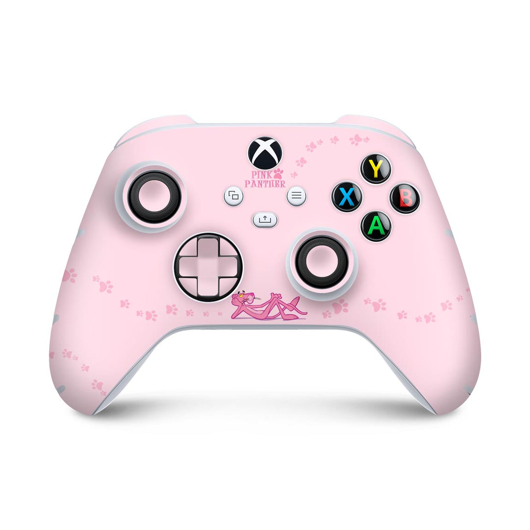 Skin Anti-Rage Xbox Series S X Controle - Pantera Cor de Rosa - Pop Arte Skins