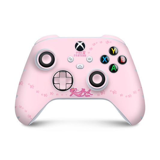 Skin Anti-Rage Xbox Series S X Controle - Pantera Cor de Rosa