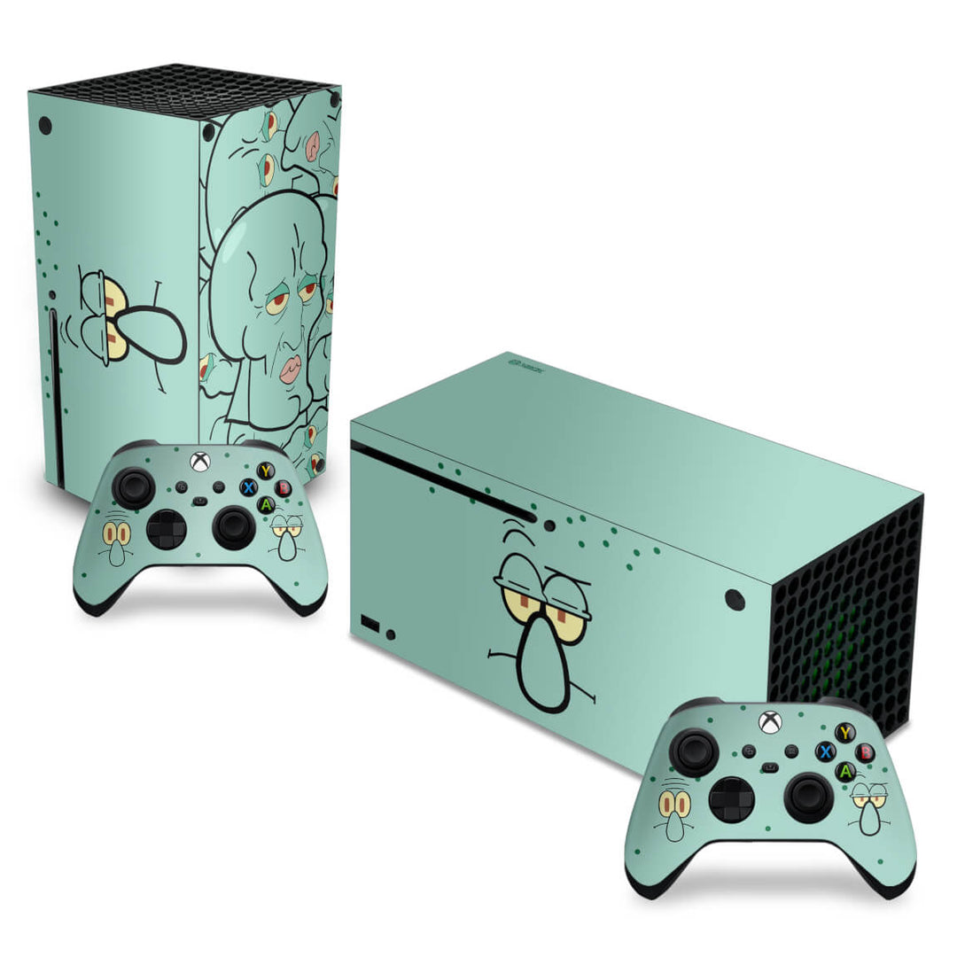 Skin Anti-Rage Xbox Series X Horizontal - Lula Molusco - Pop Arte Skins